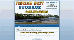 Desktop Screenshot of fenelonweststorage.ca